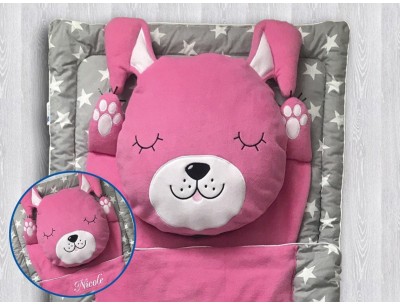 Girls Preschool Nap Mat, Personalized Kids Nap Mat, Toddler sleeping bag