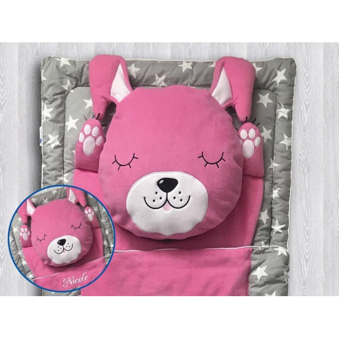 Girls Preschool Nap Mat, Personalized Kids Nap Mat, Toddler sleeping bag
