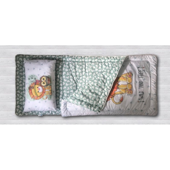 Toddler nap mat, Preschool bedclothes, Outdoor Organic sleeping sack