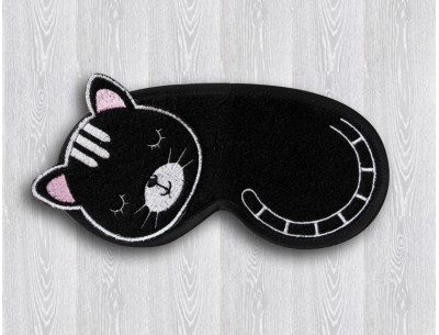 Comfortable Sleeping Eye Mask Black Cat, Travel sleeping mask