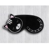 Sleep Mask Black Cat, Travel Mask, Comfortable Sleeping Eye Mask, Beauty eye mask, Travel sleeping mask, Gift For Her, Gift sleep mask